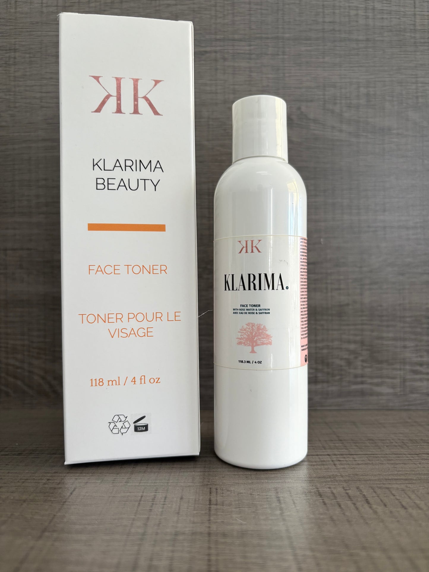 Klarima Face Toner with rose water and saffron